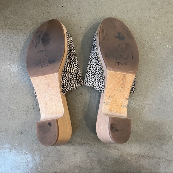 Madewell Evelyn Clog Slide Sandals in Calf Hair - Picture 6 of 6